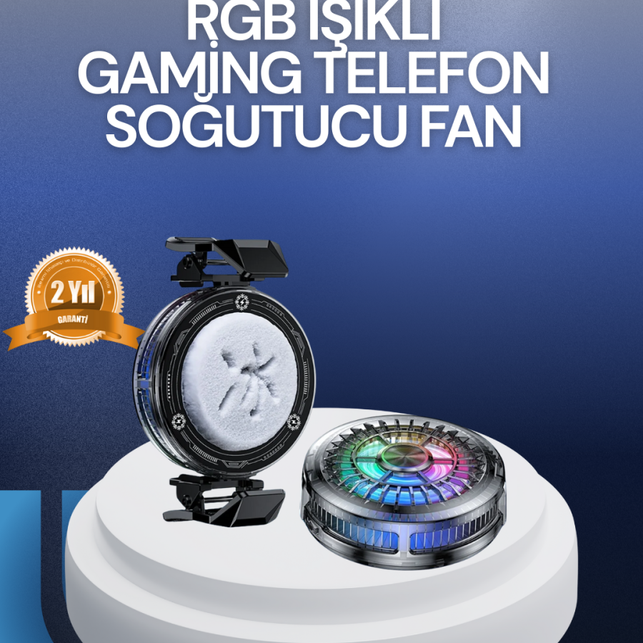 RGB LED Phone Cooler Fan High Speed ​​Cooling Cooler