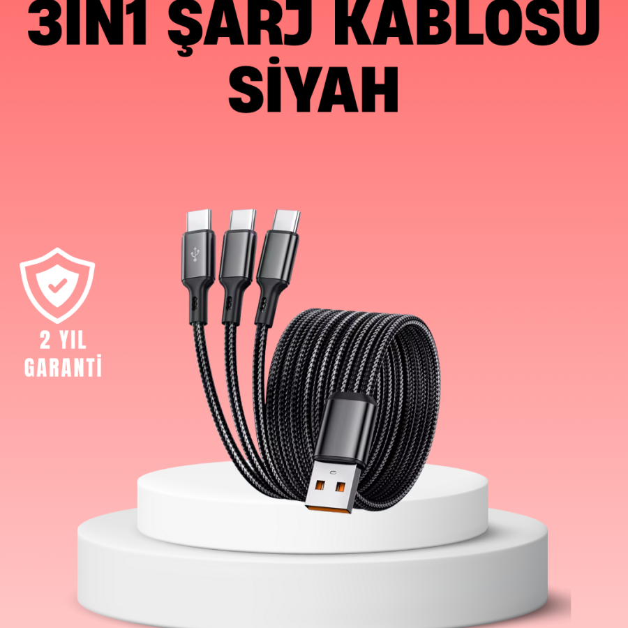 Multiple USB Charging Cable – 1.2m Fast Charging, 3A Strong Current Multiple USB Charging Cable – 1.2m Fast Charging, 3A Strong Current