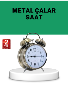 Silver Color Silent Lighted Decorative Table Top Alarm Clock with Alarm