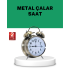 Silver Color Silent Lighted Decorative Table Top Alarm Clock with Alarm