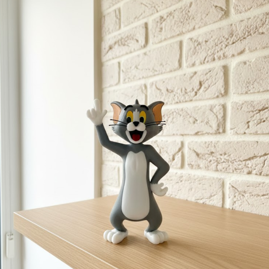 Tom Cat Figurine 22 cm Gift Decorative Home Office Accessory