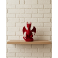 Red Dragon Figurine 12 cm Decorative Fantasy Object Gift Ornament