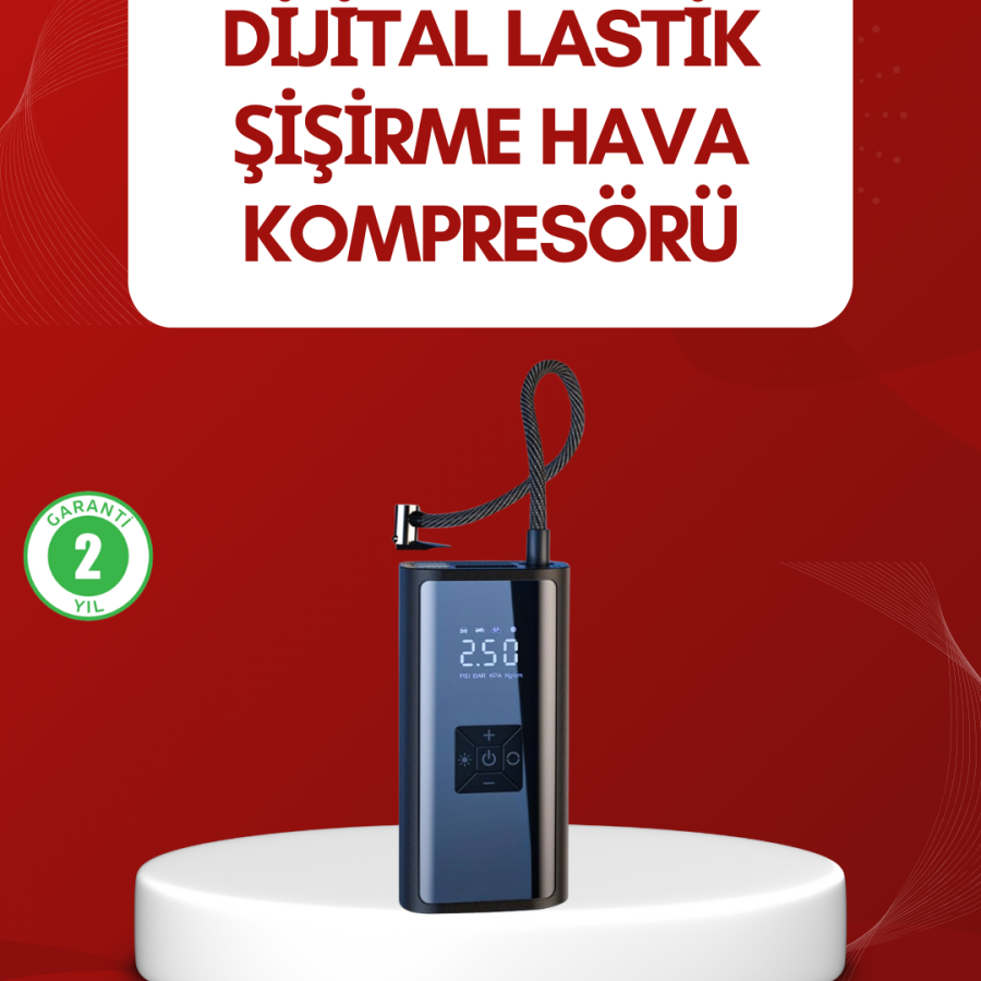 12V Compatible Multifunction Smart Vehicle Tire Pump