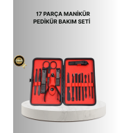 17 Piece Manicure Pedicure Set with Stylish Box Design, Durable and Hygienic