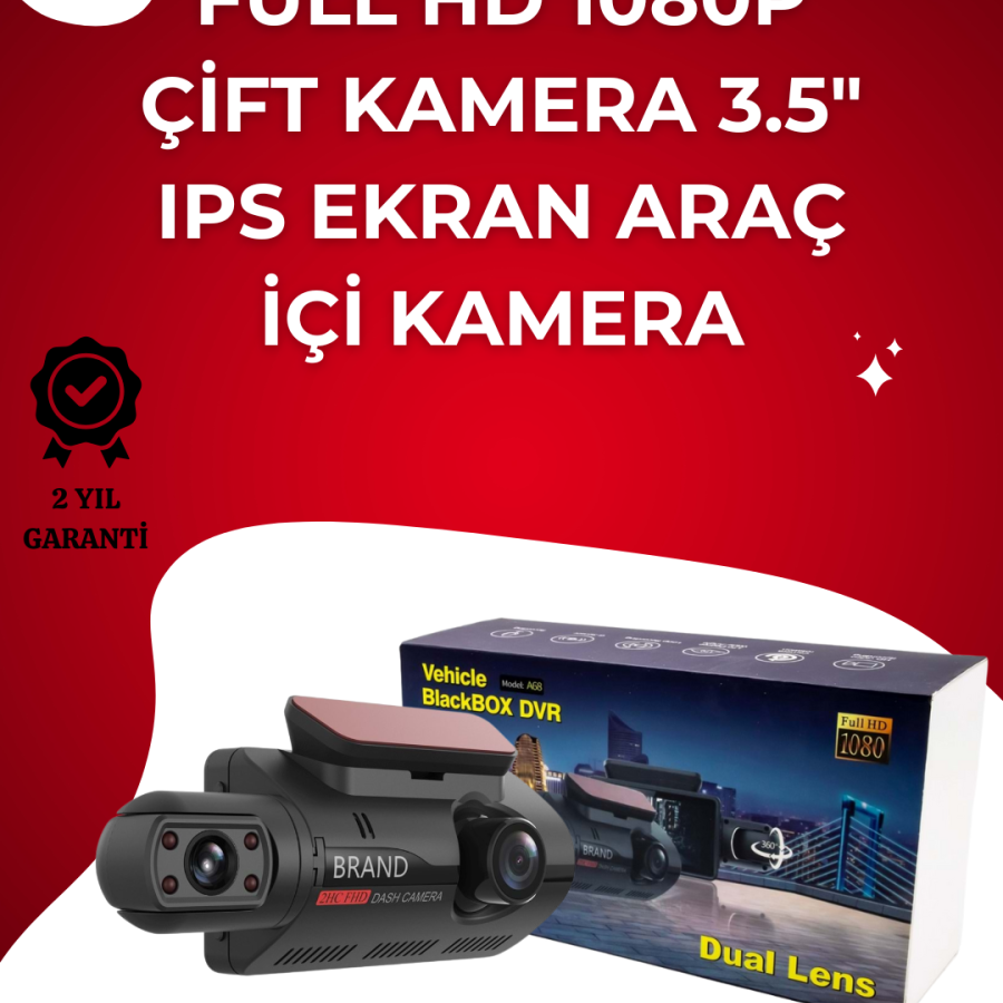 Full HD Dash Cam with Auto Recording – Loop Recording and Motion Detection