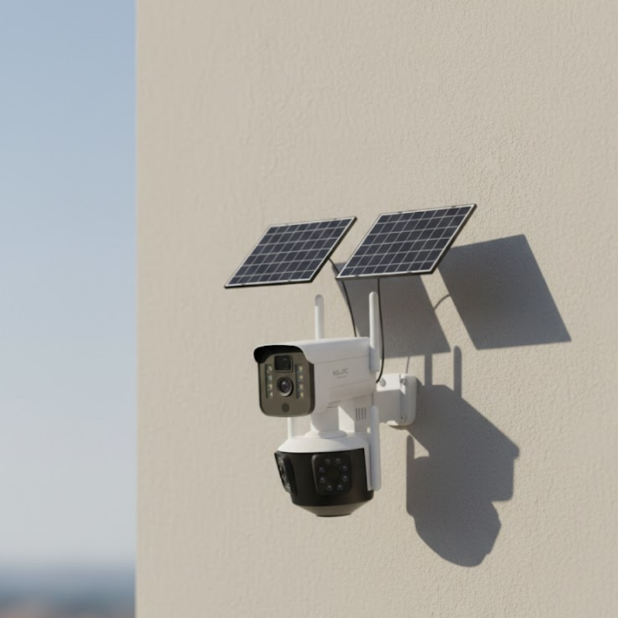 Solar Powered 4G Wireless Security Camera with 12000mAh Battery