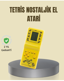 Portable Tetris Game Handheld Console – Durable Plastic, Battery Operated Retro Game Device
