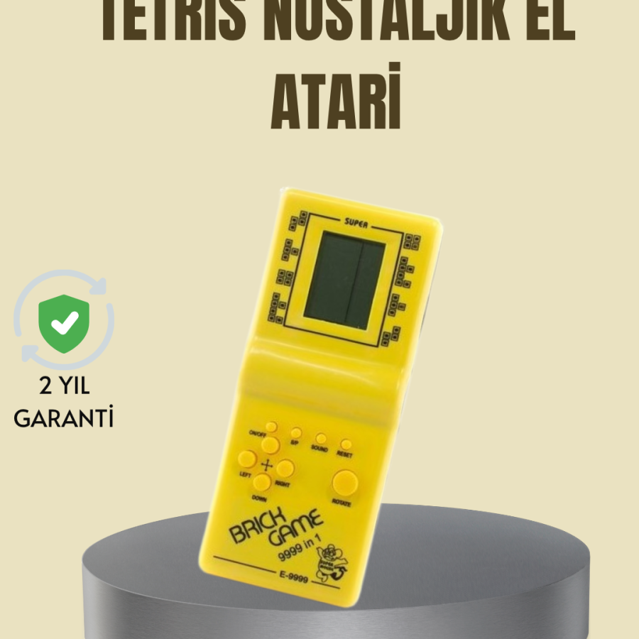 Portable Tetris Game Handheld Console – Durable Plastic, Battery Operated Retro Game Device Portable Tetris Game Handheld Console – Durable Plastic, Battery Operated Retro Game Device