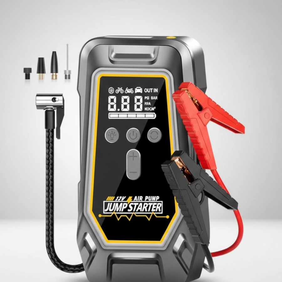 Tire Inflation Portable Device with Powerbank Feature Tire Inflation Portable Device with Powerbank Feature