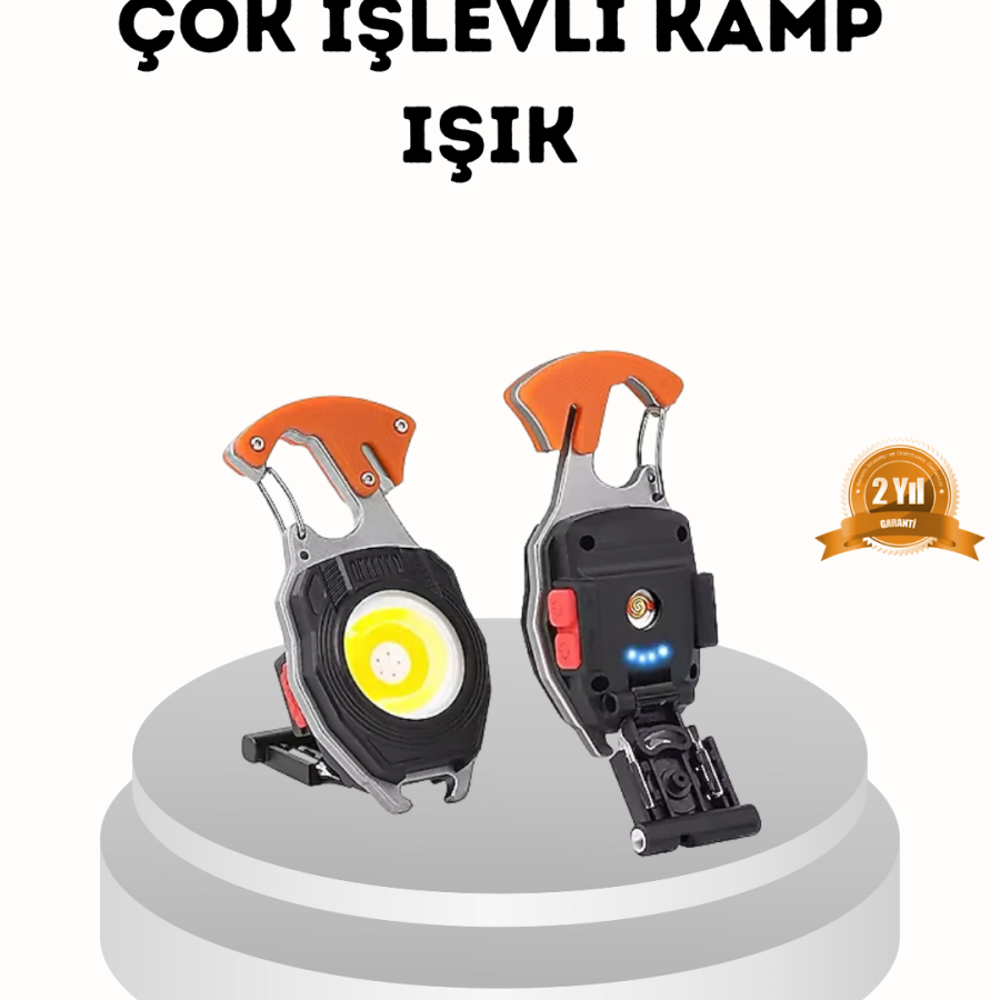 Rechargeable Multi-Purpose Mini Flashlight – Compact and Lightweight Design with Safety Whistle