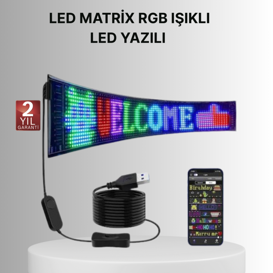 Pixel RGB LED Panel Aesthetic Atmosphere Light Suitable for Night Use