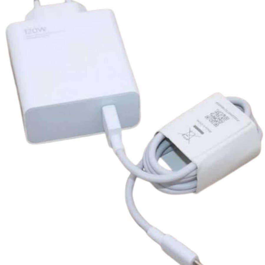 120W Charger Fast Dual Turbo Charger Set White 120W Charger Fast Dual Turbo Charger Set White