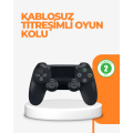 PS4 Compatible Wireless Joystick – Vibrating, Rechargeable and Ergonomic