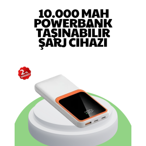10000 mAh Powerbank with Fast Charging Support – Light, Compact and Safe