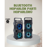 1200 mAh Rechargeable Bluetooth Speaker with LED Light – FM Radio, Memory Card Support