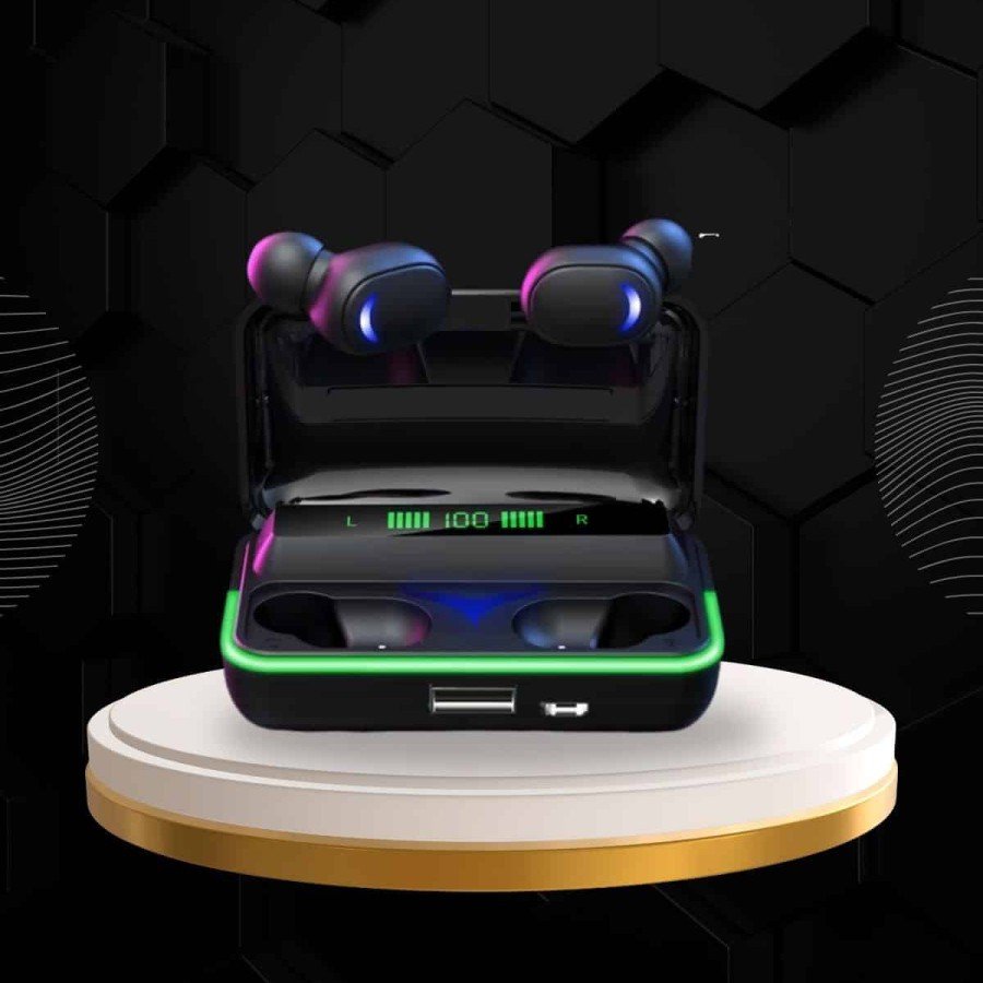 Powerbank Bluetooth Headset And Smart Watch 7 Strands Metal Cord Plastic Cord