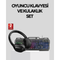 Set Illuminated Keyboard Mouse + Bluetooth 5.2 Headphones Package