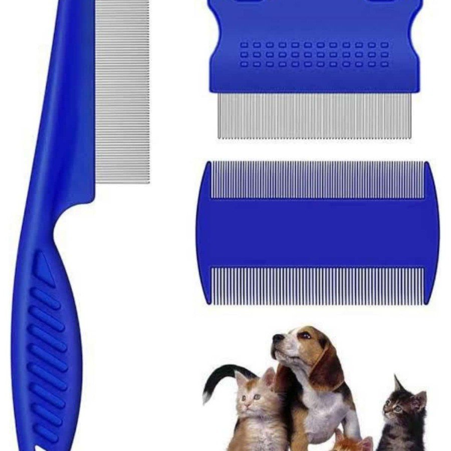 Pet Comb Set 4-Piece Lice Comb Suitable for Ked Dog Hair