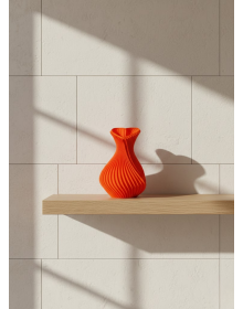 HEART VASE ORANGE