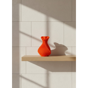 HEART VASE ORANGE