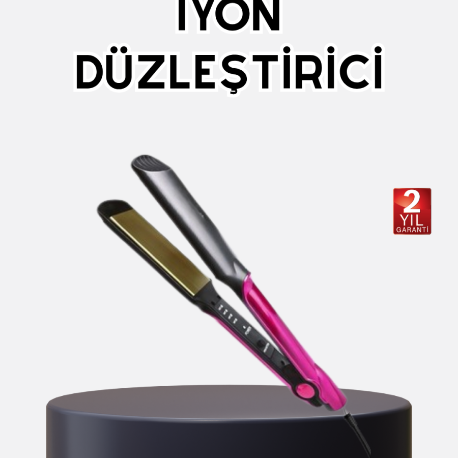 Ionic Hair Straightener – Plate with LED Indicator and Equal Heat Distribution, with a temperature of up to 220°C