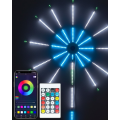 RGB LED Wall Decor Fireworks Light System with Detachable Arms