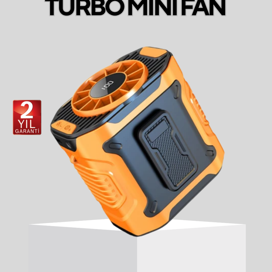 Turbo Mini Fan with Digital Display – 3-Stage Speed, Quiet Operation and Type-C Charging Turbo Mini Fan with Digital Display – 3-Stage Speed, Quiet Operation and Type-C Charging