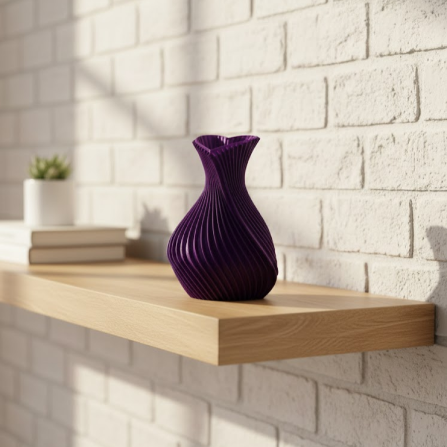 Purple Mini Vase with Heart 5 cm Decorative Table Top Accessory Purple Mini Vase with Heart 5 cm Decorative Table Top Accessory