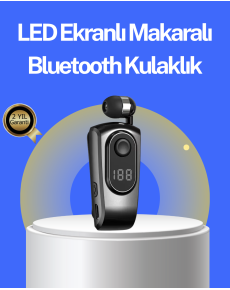 Bluetooth Headset with Digital Display – Vibrating Notification, 25 Hours of Use