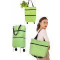 Foldable Wheeled Shopping Bag Practical and Detailed Market Trolley