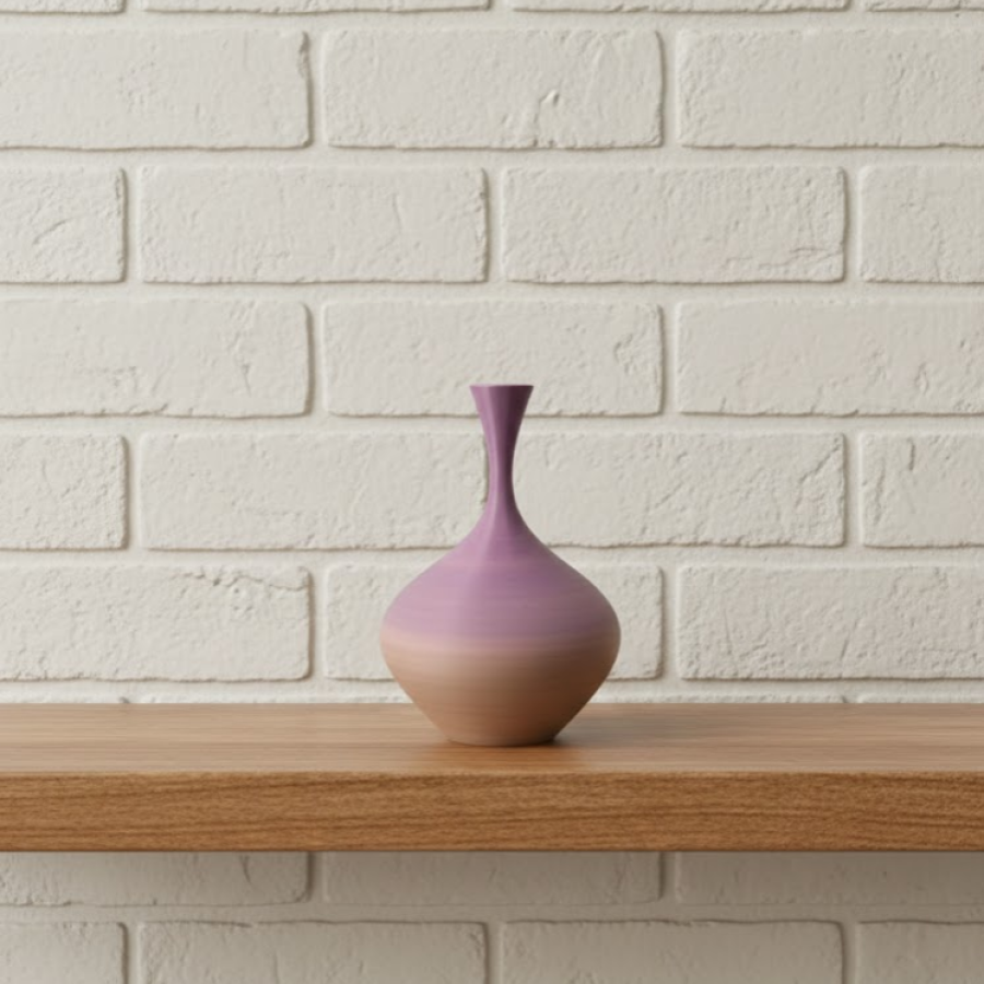 Mini Rainbow Decorative Vase 8 cm Color Transition Modern Design