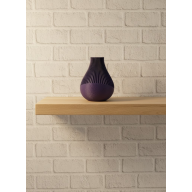 11 cm Purple Minimal Striped Vase Table Top Stylish Decoration Object 11 cm Purple Minimal Striped Vase Table Top Stylish Decoration Object