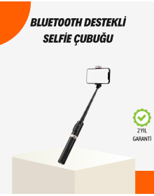 Illuminated Selfie Stick with Bluetooth – Foldable, 130 cm