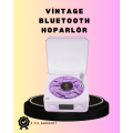 Bluetooth Retro Turntable Speaker – Projector Night Light