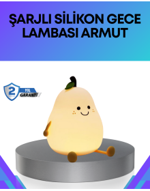 Modern Pear Night Light LED Lighting with Wireless Charging