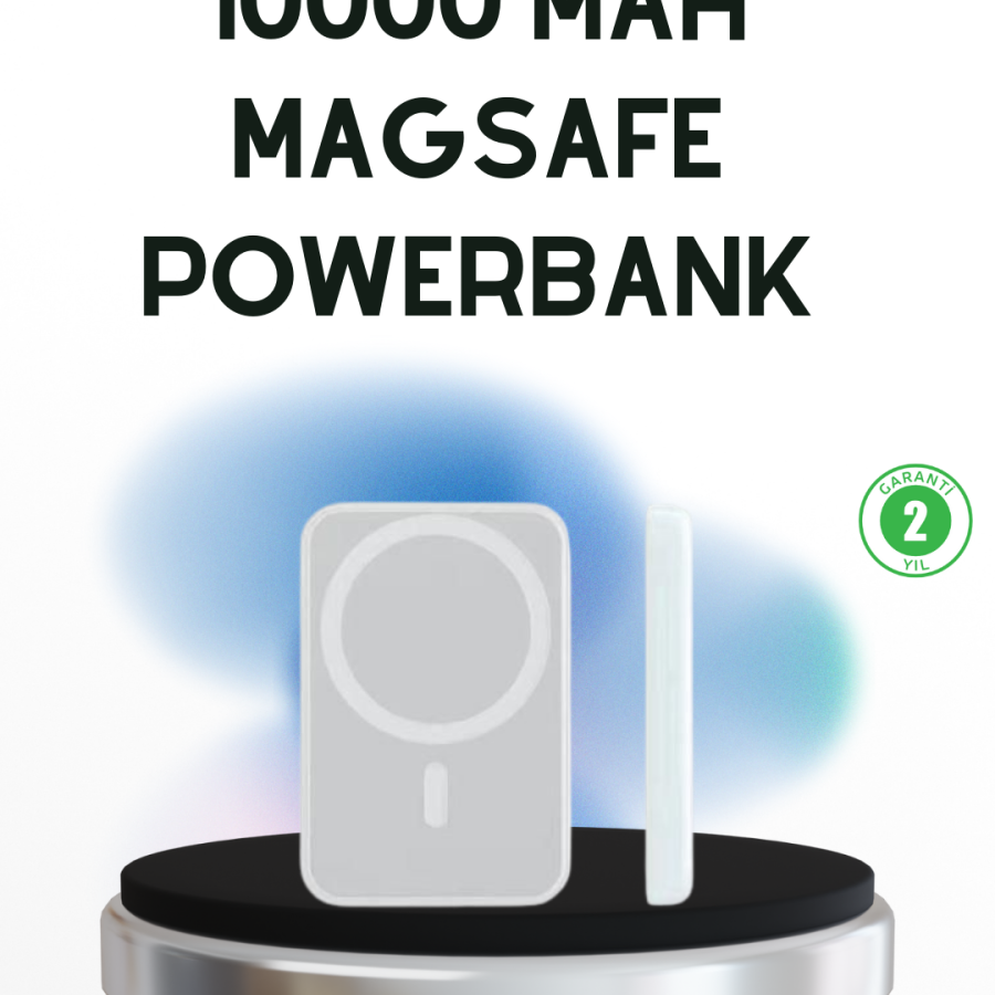 Wireless MagSafe Powerbank – iPhone Compatible, 10000 mAh, Heat Dissipation