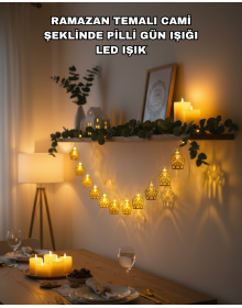Decorative Design with LED Light Mosque Figures for Ramadan Eid Decoration