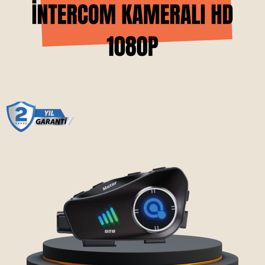 Q28 Motorcycle Helmet Bluetooth Headset Full HD 1080P Camera