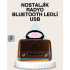 Wooden Nostalgic Radio Bluetooth USB SD Card Supported