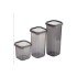 3 Pieces of 3 Size Plastic Jar Storage Container with Lid Square Model