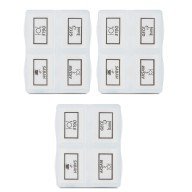3 Pieces - Daily Medicine Storage Box with 4 Compartments