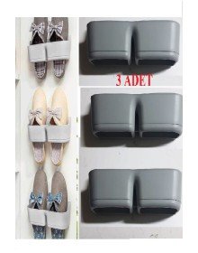 3 Bathroom Slippers Holders - Practical Shelf Behind the Door - Slippers Holder