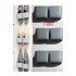 3 Bathroom Slippers Holders - Practical Shelf Behind the Door - Slippers Holder
