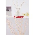 3 Pieces Wavy Model Aromatherapy Diffuser Rattan Stick - Home Decor Bottle - Fragrance Oil Wooden Diffuser Stick