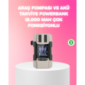Vehicle Air Pump and Battery Booster Powerbank 12.000 mAh Multifunctional
