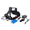 3-Head Rechargeable Head Flashlight Watton Wt-256