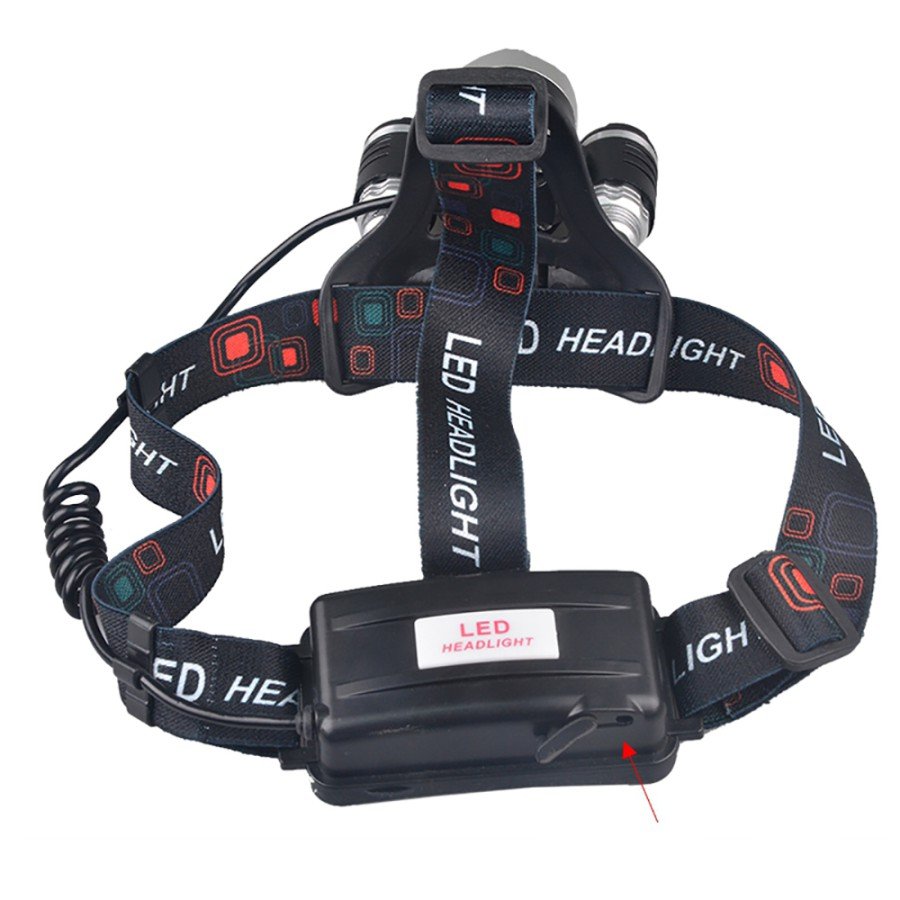 3-Head Rechargeable Head Flashlight Watton Wt-256