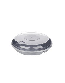 Practical Breakfast Bowl with 3 Compartments and Lids