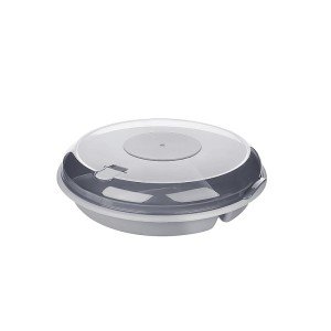 Practical Breakfast Bowl with 3 Compartments and Lids