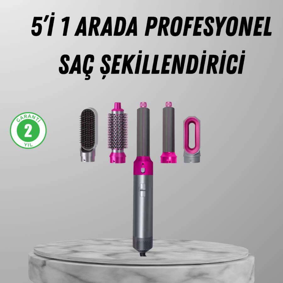 5 in 1 Hair Styling Set Hairdresser Level Performance and Ergonomic Design